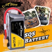 RED 850MAH 4S 14.8V 25C High Power High Quality Model Airplane LIPO Battery XT60 Female - 5