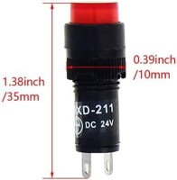 Red AC/DC24V NXD-211 Small LED Signal Indicator Light - 3