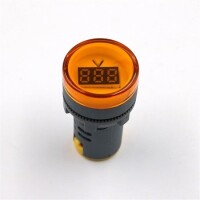 Red AC60-500V 22mm AD16-22DSV LED Voltmeter Indicator Light With Big Digital Tube - 1