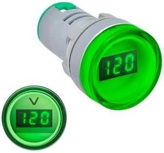 Red AC60-500V 22mm AD16-22DSV LED Voltmeter Indicator Light With Small Digital Tube - 1