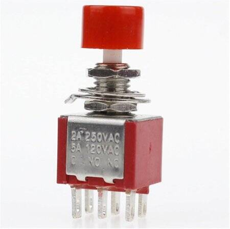 Red DS-622 6mm 6PIN Automatic Self-Reset Push Button Switches - 1