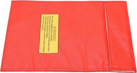 Red Lithium Battery Explosion-Proof Bag/Protection Bag Size: 180x230mm - 1