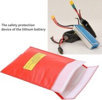 Red Lithium Battery Explosion-Proof Bag/Protection Bag Size: 180x230mm - 4