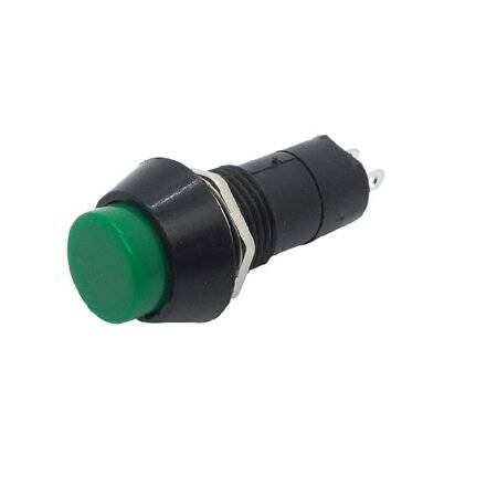 Red PBS-11A 12mm 2 PIN Self-Locking Round Plastic Push Button Switch - 3