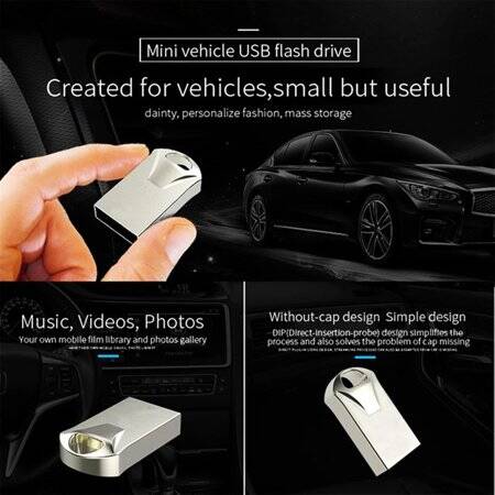 Robot Cube Silver U101 MINI Waterproof U Disk USB2.0 8GB - 4