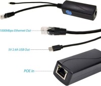 SDAPO USB0502 Mirco USB 100M PoE Splitter 48V To 5V 2.4A - 2