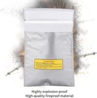 Silver Lithium Battery Explosion-Proof Bag/Protection Bag Size: 230x300mm - 4