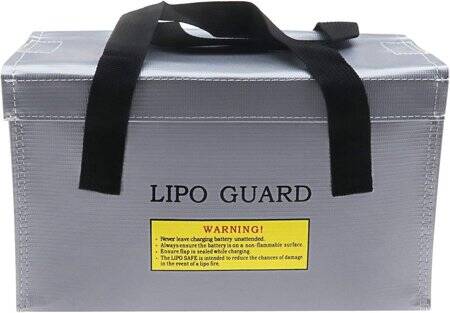 Silver Lithium Battery Explosion-Proof Bag/Protection Bag Size: 260x130x150mm - 1