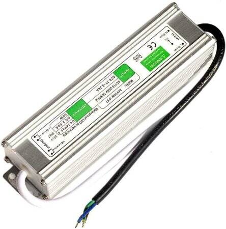 Silver Waterproof Power Supply 100W 12V 8.33A - 2