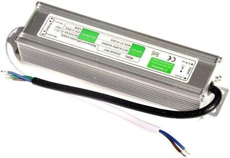 Silver Waterproof Power Supply 120W 24V 5A - 1