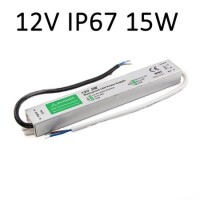 Silver Waterproof Power Supply 15W 12V 1.25A - 2