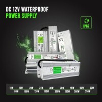 Silver Waterproof Power Supply 15W 12V 1.25A - 5