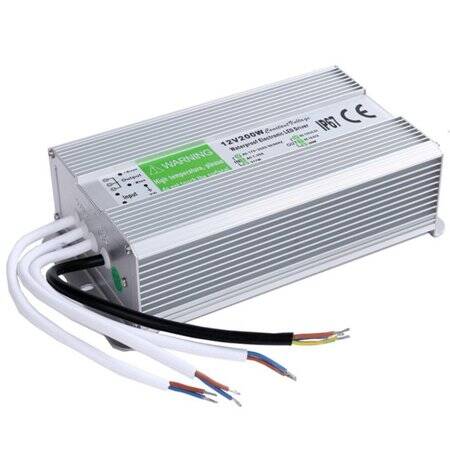 Silver Waterproof Power Supply 300W 12V 25A - 1