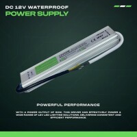 Silver Waterproof Power Supply 50W 12V 4.16A - 2