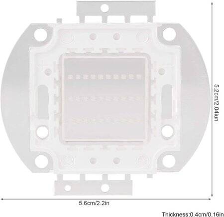 SMD 10W High Power LED Bulb 395-400nm Purple - 4