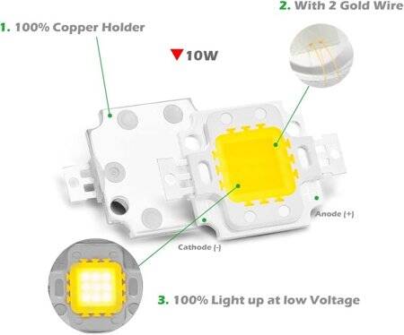 SMD 10W High Power LED Bulb Natural White - 3