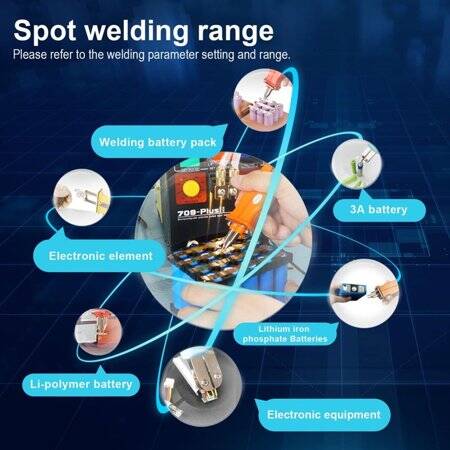 SUNKKO 709PLUS Spot Welding 4-3KW Machine With 70BN Welding Pen AU Plug 220V - 5