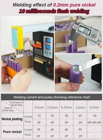 SUNKKO 738AL 18650 Battery Pulse Spot Welder + 73LA Welding Arm UK Plug 220V - 2