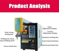 SUNKKO 738AL 18650 Battery Pulse Spot Welder + 73LB Welding Arm + 70BN Welding Pen AU Plug 220V - 2