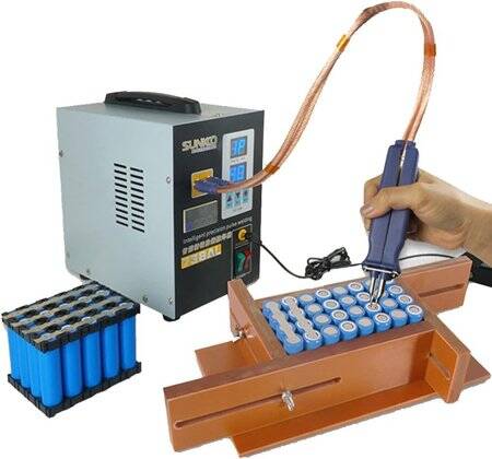 SUNKKO 738AL 18650 Battery Pulse Spot Welder + 73LB Welding Arm + 70BN Welding Pen EU Plug 220V - 1