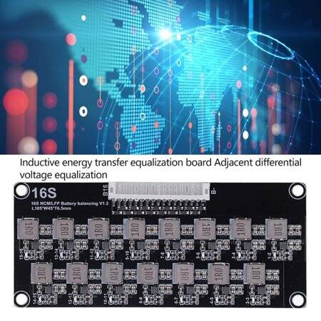 SUNKKO BAL-5616 2S~16S Battery Euqalizer Balancer With 5A Eualizing Current And LCD Display UK Plug - 3