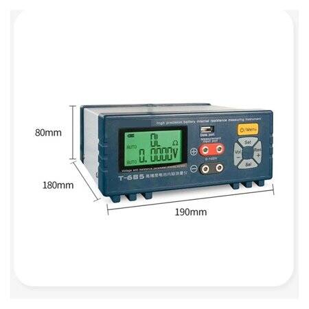 SUNKKO T-685 Bilingual High Precision Battery Voltage And internal Resistance Tester AU Plug - 5