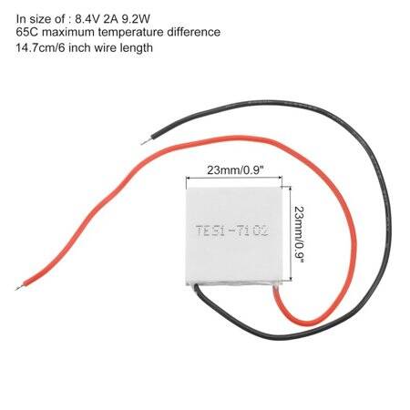 TES1-7102 8-4V 2A TEC Thermoelectric Cooler Size:23x23mm - 2