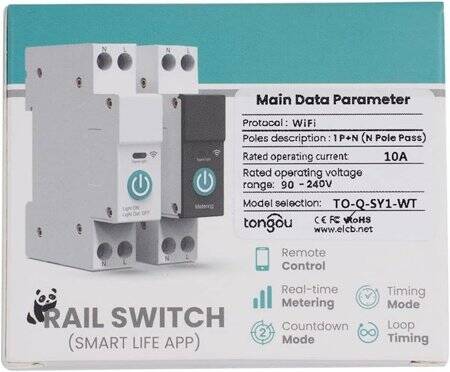 Tuya DIY Wifi+RF433 Universal Breaker Timer Smart Life 10A - 3