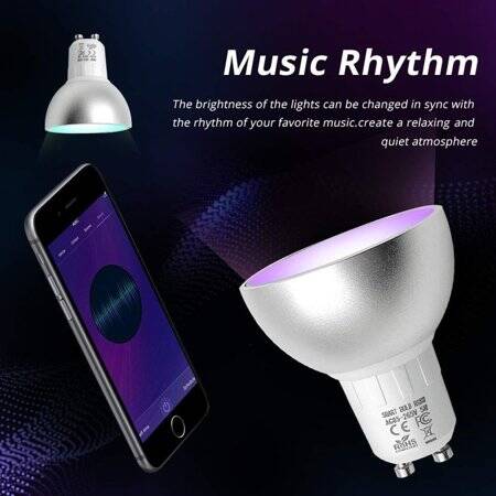 Tuya GU10 WiFi smart bulb 5W Alexa Google Home Voice Control - 5