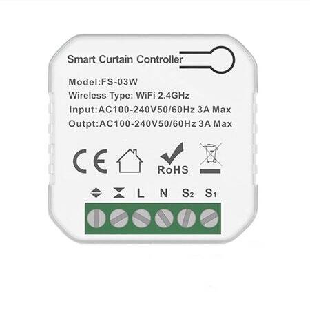 Tuya Smart Wifi Curtain Switch 220-240V For Alexa Original Packing - 1