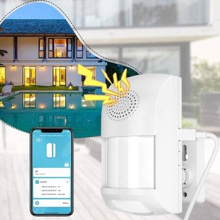 Tuya Smart Wifi Infrared Alarm Without Battery - 4