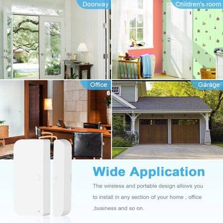 Tuya WiFi Door Magnetic Sensor White Without Battery Original Packing Size: 71x19x21mm 40x11x11mm - 3