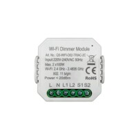 Tuya WiFi Light Dimmer Module 1 Channel Double Control QS-Wifi-D02-TRIAC 220-240V Original Packing Size: 51x47x22mm - 1