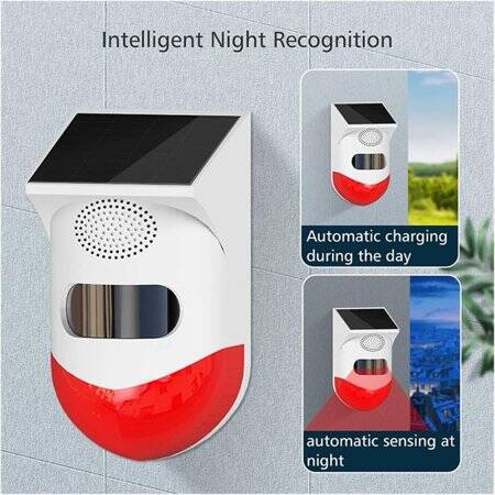 Tuya Wifi Outdoor Solar Infrared Alarm With Battery - 5