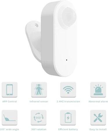 Tuya Wifi Pir Motion Detection Alarm Without Battery - 3