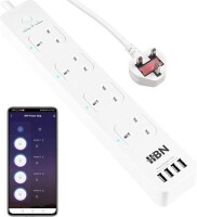 Tuya Wifi Smart Power Strip 4 Usb 4 AC Plug 10A 1.8M For Alexa Google Home Brazil Plug - 1