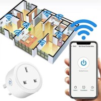 Tuya Wifi Smart Socket Remote Timing Voice Switch UK Plug For Alexa 100-240V 16A For Alexa Size: 58x58x54mm - 5