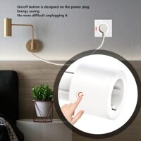 Tuya Wifi Smart Socket Remote Timing Voice Switch US Plug 100-240V 10A For Alexa Size: 53x53x52mm - 4