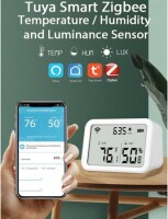 TUYA ZigBee Smart Brightness Thermometer Sensor Light Temperature Humidity Detector Tuya Smart App Alexa Control With Battery - 3