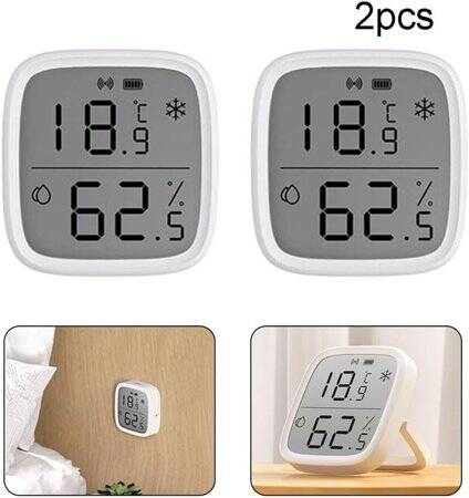 TUYA ZigBee Thermometer Large Screen Indoor Temperature And Humidity Electronic With Battery - 2