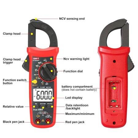 UNI-T UT201+ 400A Digital Clamp Meter Automatic Range True RMS High Precision Multimeter Without Battery - 3