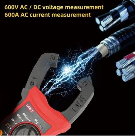 UNI-T UT202 LCD Digital Clamp Multimeter Ohm Dmm DC AC Current Voltmeter Without Battery - 5