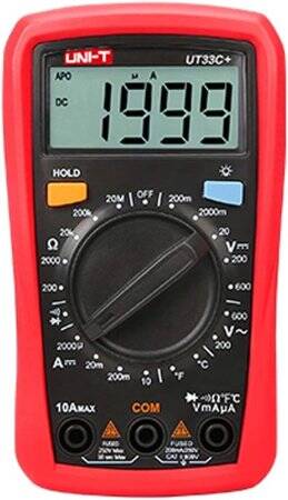 UNI-T UT33B+ Battery Test Manual Range Digital Multimeter With Battery - 1