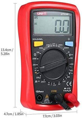 UNI-T UT33B+ Battery Test Manual Range Digital Multimeter Without Battery - 5