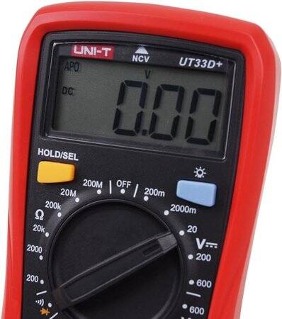 UNI-T UT33D+ NCV Non-Contact Measurement Manual Range Digital Multimeter Without Battery - 2