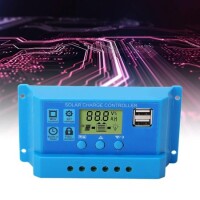 Waterproof 12V24V10A Intelligent Solar Controller - 11.1V Fully Charged 12.6V Lithium Battery - 2