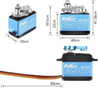 Waterproof FEETECH FT5325M 7.4V 180 Degree High Speed Metal Gear Digital Servo Torque 25kg - 3