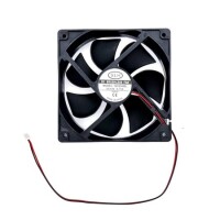 White 12025 DC12V LED Silent Double Aperture Mute Exhaust Cooling Fan With 15 Light Size:120x120x25mm - 1