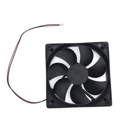 White 12025 DC12V LED Silent Double Aperture Mute Exhaust Cooling Fan With 15 Light Size:120x120x25mm - 4