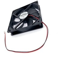 White 12025 DC12V LED Silent Double Aperture Mute Exhaust Cooling Fan With 15 Light Size:120x120x25mm - 5